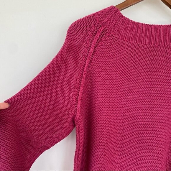 J. Jill  cable knit sweater with raglan sleeves and mock turtleneck, NWT - Picture 7 of 11